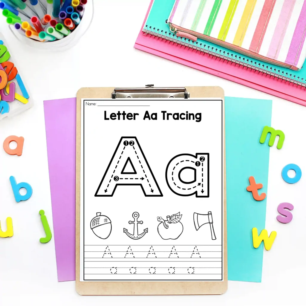 worksheets that focus on the letter a