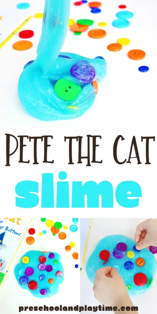 Pete the Cat Slime with buttons