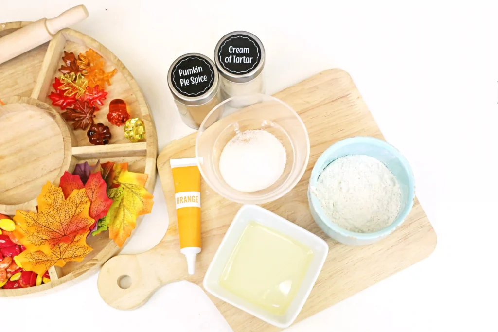 ingredients for homemade playdough
