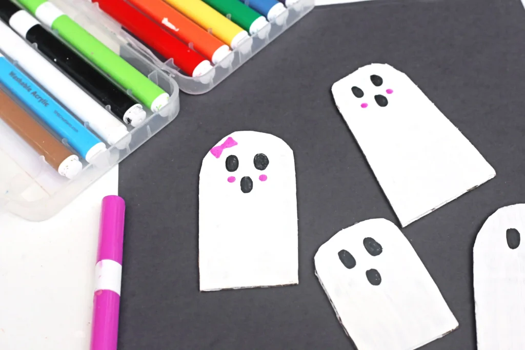 ghosts made out of cardboard
