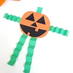 Jack-O-Lantern Craft made out of construction paper