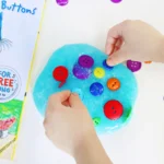 Pete the Cat Slime with buttons