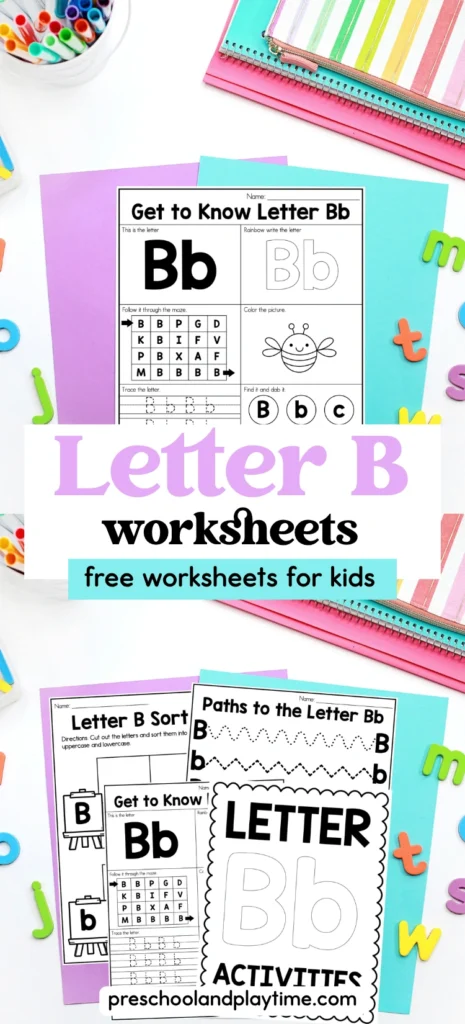 worksheets to practice the letter b