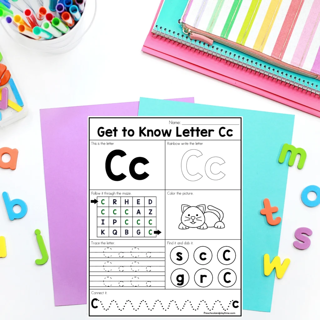 Letter C Worksheets