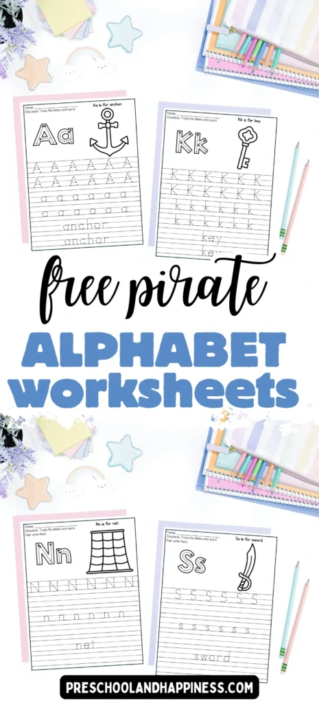 Pirate Alphabet Worksheets