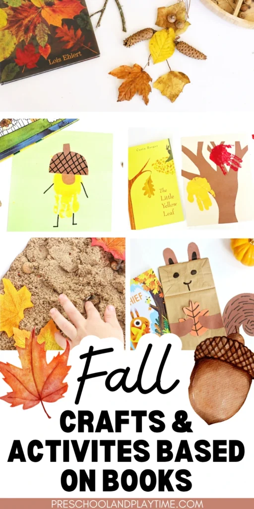 a collage of Fall Books and Activities For Kids